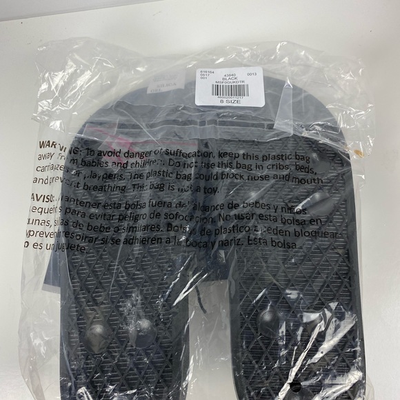 NWT Playboy By PacSun Women's Black Spoiled Slide Sandals Black - Picture 7 of 9